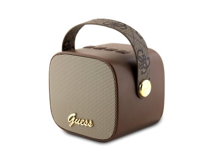 Guess Mini Bluetooth Speaker PU 4G Strap Brown