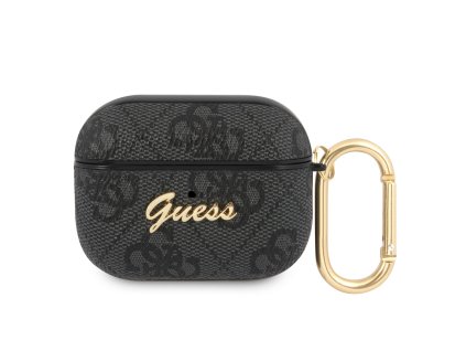 Guess 4G Script PC/PU Pouzdro pro Airpods Pro Grey