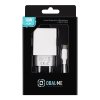 Obal:Me Cestovní Nabíječka USB-A 10W + USB-A/USB-C Kabel 1m White