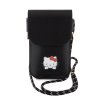 Hello Kitty PU Daydreaming Logo Leather Wallet Phone Bag Black