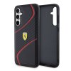 Ferrari PU Carbon Twist Zadní Kryt pro Samsung Galaxy S23 FE Black