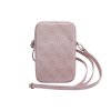 Guess PU 4G Triangle Logo Walltet Phone Bag Zipper Pink