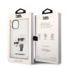 Karl Lagerfeld IML Glitter Karl and Choupette NFT Zadní Kryt pro iPhone 11 Transparent