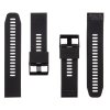 Tactical 668 Silikonový Řemínek pro Garmin Fenix 5X/6X/7X QuickFit 26mm Black