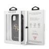 Guess PU 4G Metal Logo Zadní Kryt pro iPhone 11 Grey