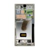 LCD display + Dotyk + Přední kryt Samsung S918 Galaxy S23 Ultra Cream (Service Pack)