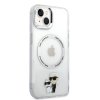 Karl Lagerfeld IML Karl and Choupette NFT MagSafe Zadní Kryt pro iPhone 13 Transparent