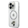 Karl Lagerfeld IML Karl and Choupette NFT MagSafe Zadní Kryt pro iPhone 15 Pro Max Transparent