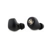 Guess True Wireless 4G PU Metal Logo BT5.3 Stereo Earphones Black