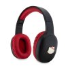 Hello Kitty Bicolor Kitty Metal Head Logo Bluetooth Stereo Headphones Black