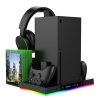 iPega XBX023S Multifunkční Nabíjecí RGB Stojan s Chlazením pro Xbox Series X