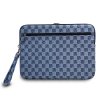 DKNY PU Leather Checkered Pattern and Stripe Obal na Notebook 13/14" Blue