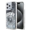 DKNY Liquid Glitter Arch Logo Zadní Kryt pro iPhone 13 Pro Black