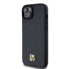 DKNY PU Leather Repeat Pattern Stack Logo Magsafe Zadní Kryt pro iPhone 13 Black