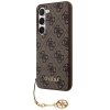 Guess 4G Charms Zadní Kryt pro Samsung Galaxy A55 Brown