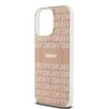 DKNY PC/TPU Repeat Pattern Tonal Stripe Magsafe Zadní Kryt pro iPhone 15 Pro Max Pink