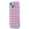 DKNY PC/TPU Repeat Pattern Zadní Kryt pro iPhone 15 Pink