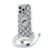 Karl Lagerfeld IML Monogram Crossbody K&CH Heads MagSafe Zadní Kryt pro iPhone 15 Pro Max Transparent