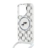 Karl Lagerfeld IML Monogram Crossbody K&CH Heads MagSafe Zadní Kryt pro iPhone 15 Pro Max Transparent