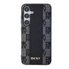 DKNY PU Leather Checkered Pattern Magsafe Zadní Kryt pro Samsung Galaxy S24 Black