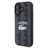 Lacoste Blend Monogram MagSafe Zadní Kryt pro iPhone 16 Black