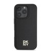 DKNY PU Leather Repeat Pattern Stack Logo MagSafe Zadní Kryt pro iPhone 16 Pro Black