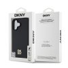DKNY PU Leather Repeat Pattern Stack Logo MagSafe Zadní Kryt pro iPhone 16 Plus Black