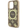 Guess IML 4G Peony MagSafe Zadní Kryt pro iPhone 16 Pro Max Brown
