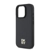 DKNY PU Leather Repeat Pattern Stack Logo MagSafe Zadní Kryt pro iPhone 16 Pro Max Black