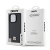 DKNY PU Leather Repeat Pattern Stack Logo MagSafe Zadní Kryt pro iPhone 16 Pro Max Black