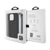 BMW Leather Signature and Strap Zadní Kryt pro iPhone 16 Pro Black