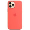 MHL93ZM/A Apple Silikonový kryt vč. Magsafe pro iPhone 12 Pro Max Pink Citrus