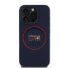 Red Bull Silicone Red Ring MagSafe Zadní Kryt pro iPhone 15 Pro Navy
