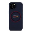 Red Bull Silicone Red Ring MagSafe Zadní Kryt pro iPhone 15 Navy