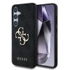 Guess PU 4G Metal Logo Zadní Kryt pro Samsung Galaxy S25 Grey