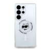 Karl Lagerfeld IML Choupette Head MagSafe Zadní Kryt pro Samsung Galaxy S25 Ultra Transparent