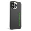 AMG Liquid Silicone Green Logo Zadní Kryt pro iPhone 14 Pro Grey