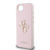 Guess PU Grained 4G Metal Logo Zadní Kryt pro iPhone SE4 Pink
