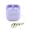 Guess Classic Logo Charm TWS Bezdrátová Sluchátka Purple