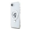 Karl Lagerfeld Ringstand Karl and Choupette MagSafe Zadní Kryt pro iPhone 16e White