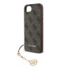 Guess 4G Charm Zadní Kryt pro iPhone 16e Tone on Tone Brown