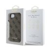 Guess 4G Charm Zadní Kryt pro iPhone 16e Tone on Tone Brown