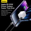 Baseus Glimmer Series Fast Charging Datový Kabel USB-C - Lighting 20W 2m Black