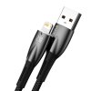 Baseus Glimmer Series Fast Charging Datový Kabel USB-A - Lighting 2.4A 1m Black