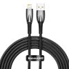Baseus Glimmer Series Fast Charging Datový Kabel USB-A - Lighting 2.4A 2m Black