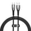 Baseus Glimmer Series Fast Charging Datový Kabel USB-A - USB-C 100W 1m Black