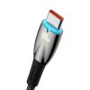 Baseus Glimmer Series Fast Charging Datový Kabel USB-A - USB-C 100W 2m Black