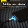 Baseus Glimmer Series Fast Charging Datový Kabel USB-A - USB-C 100W 2m Black