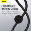 Baseus High Density Braided Series Fast Charging Datový Kabel USB-C - Lighting 20W 1m Black