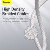 Baseus High Density Braided Series Fast Charging Datový Kabel USB-C - Lighting 20W 1m White